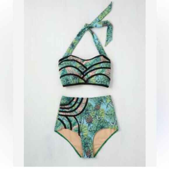 ModCloth ‘Geena’ high waist bikini bottom Small - Picture 7 of 8